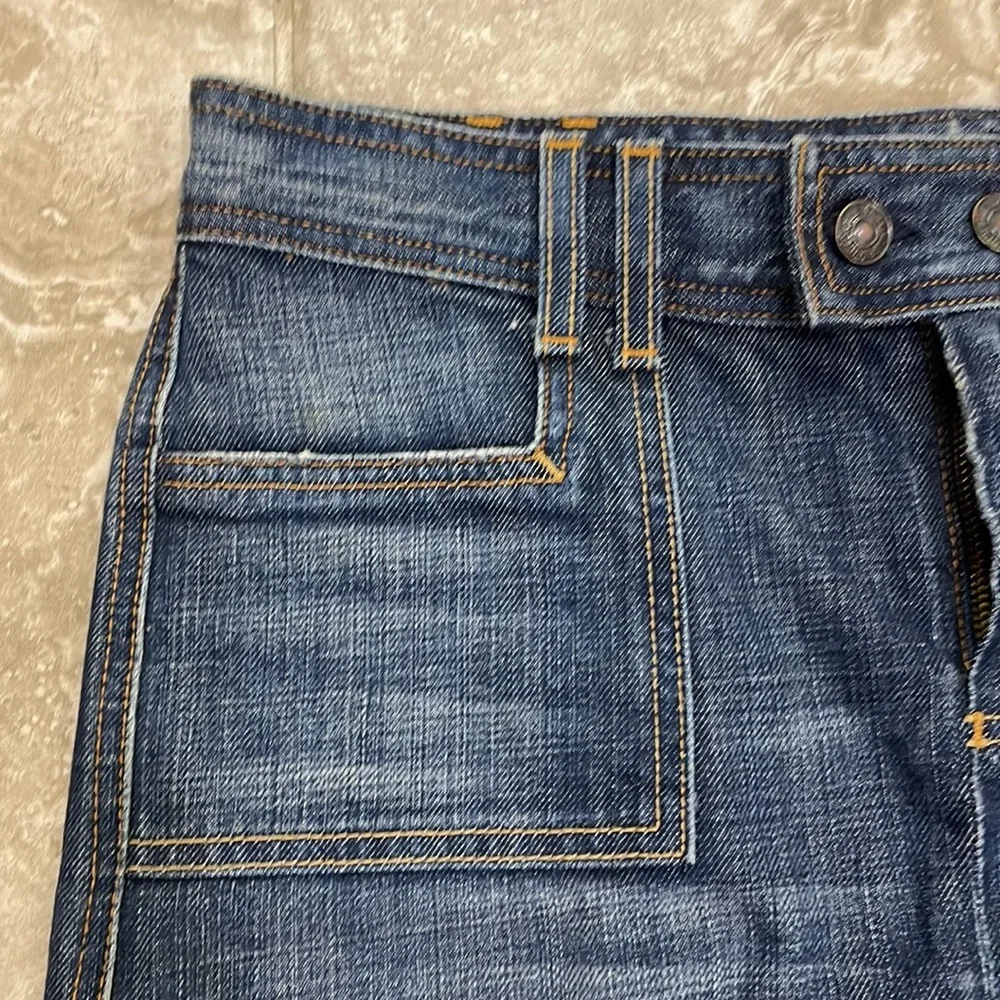 7 For All Mankind by Jerome Dahan Womens‎ Denim Blue Jean Skirt - Size 28
